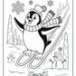 Winter Penguin Coloring Pages | Free PDF Printables