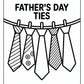 Fathers Day Tie Coloring Pages | Free PDF Printables
