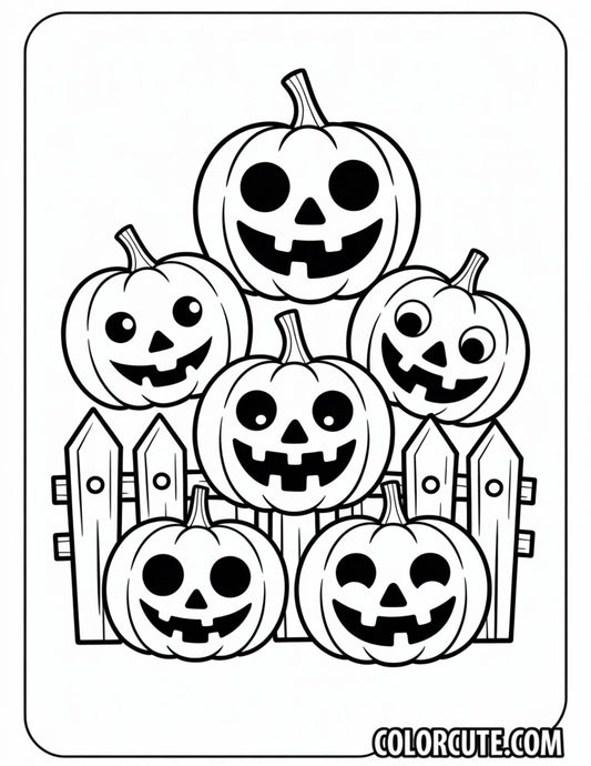 Five Little Pumpkins Coloring Page | Free PDF Printables