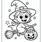 Spooky Witch Coloring Pages | Free PDF Printables
