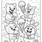 Ice Cream Cozy Friends Coloring Pages | Free PDF Printables