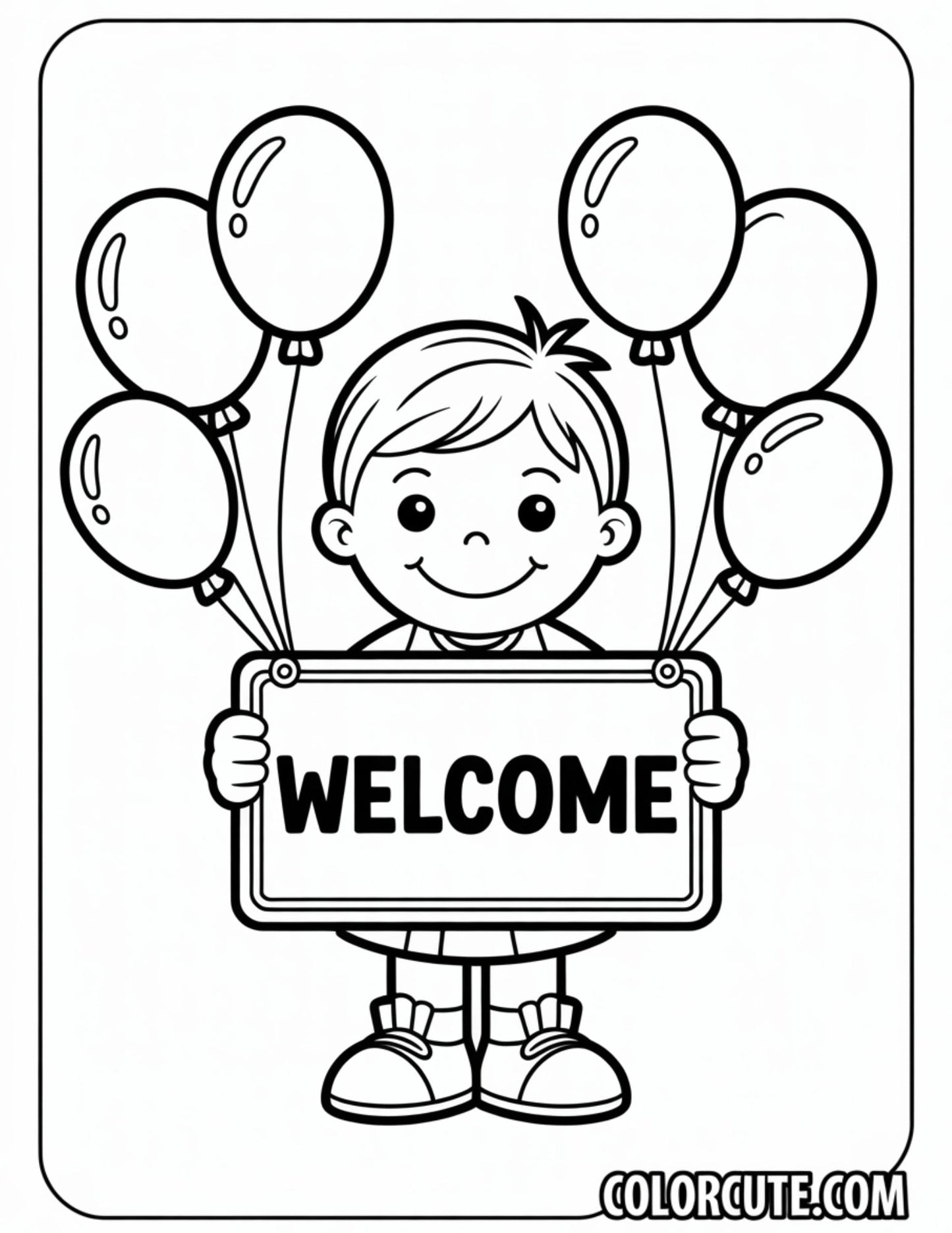 Kindergarten Welcome Back to School Coloring Pages | Free PDF Printables