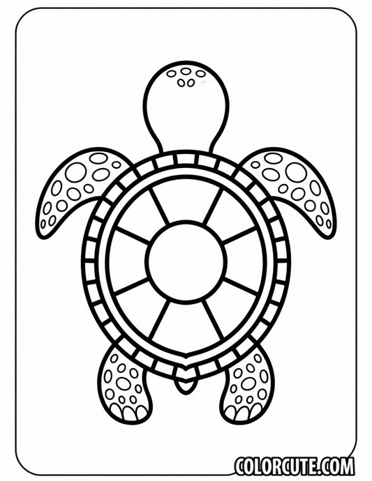Preschool Turtle Coloring Pages | Free PDF Printables