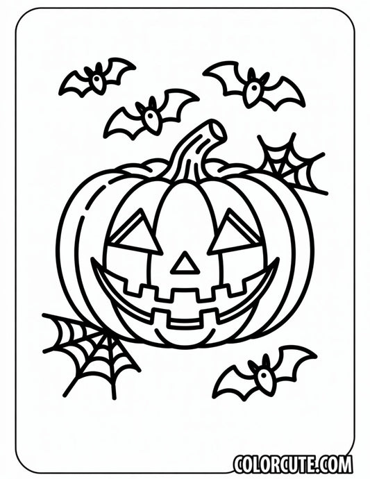 Scary Pumpkin Coloring Page | Free PDF Printables