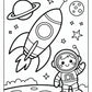 Space Preschool Coloring Pages | Free PDF Printables