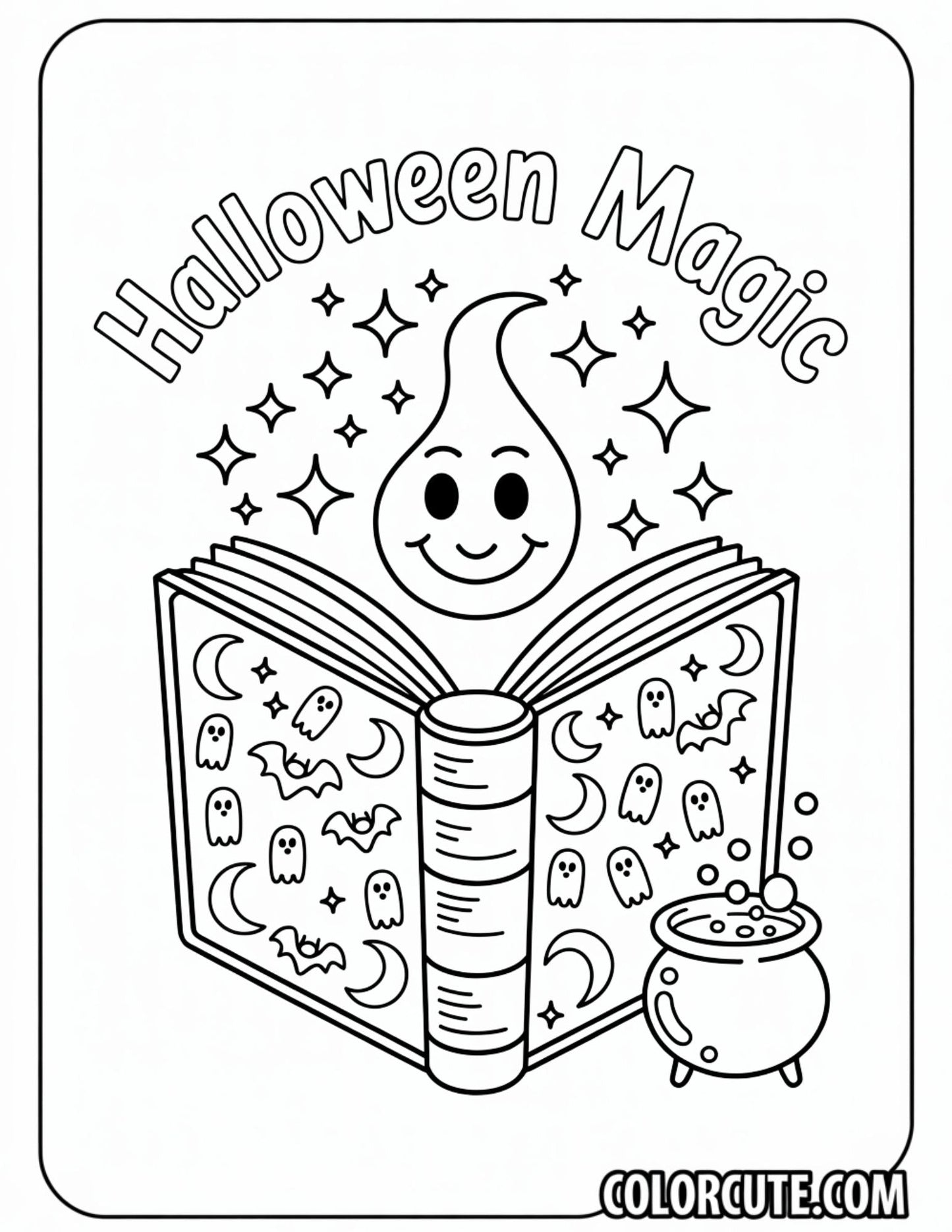 Spell Halloween Coloring Pages | Free PDF Printables