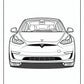 Tesla Car Coloring Page | Free PDF Printables