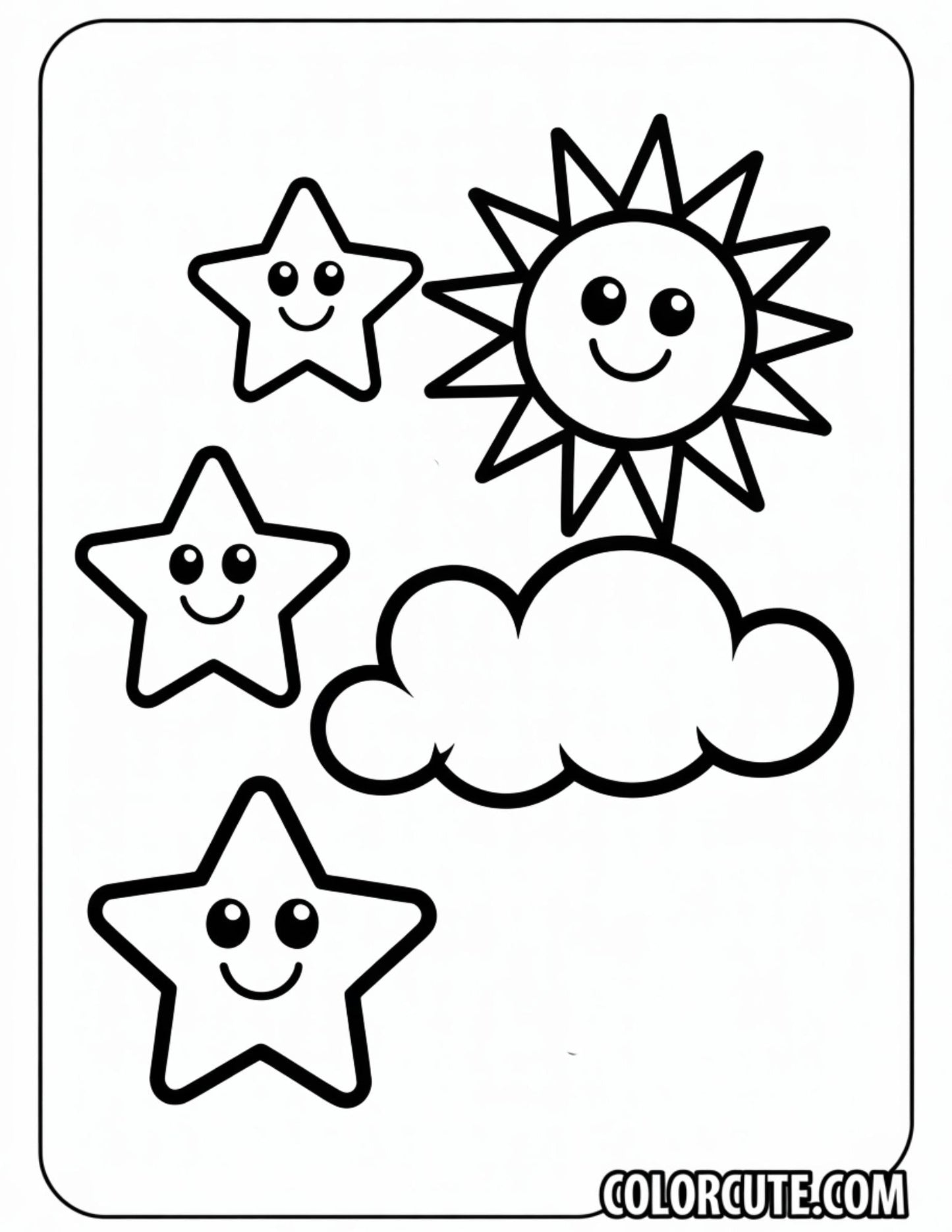 Wonderful Easy Kawaii Coloring Pages | Free PDF Printables