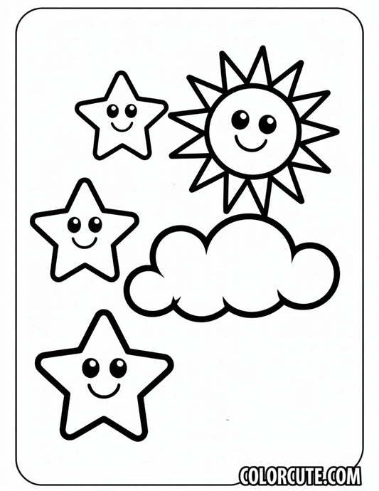Wonderful Easy Kawaii Coloring Pages | Free PDF Printables
