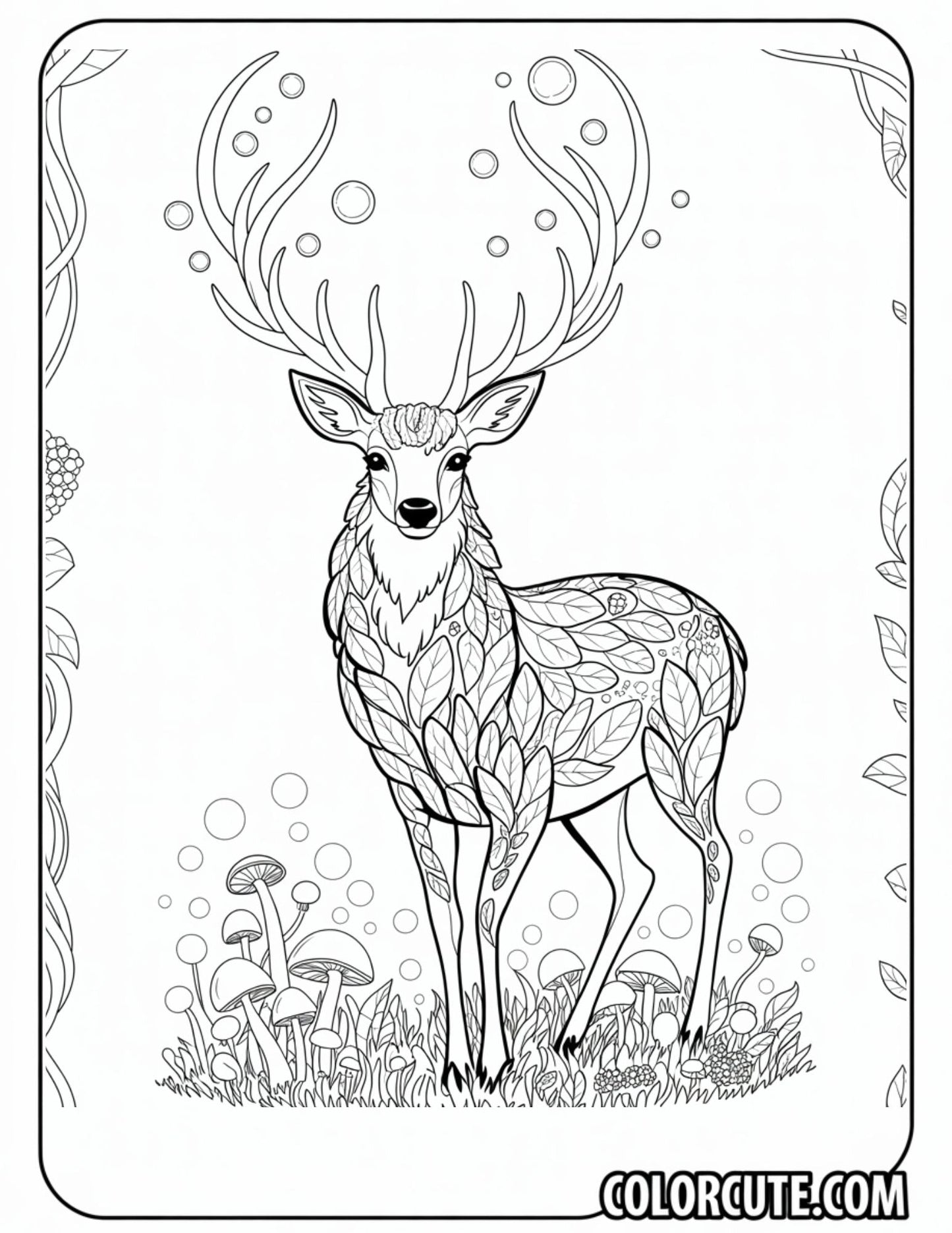 Bambi Deer Coloring Pages - Free PDF Printables