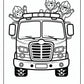 Bus Fire Truck Coloring Pages | Free PDF Printables