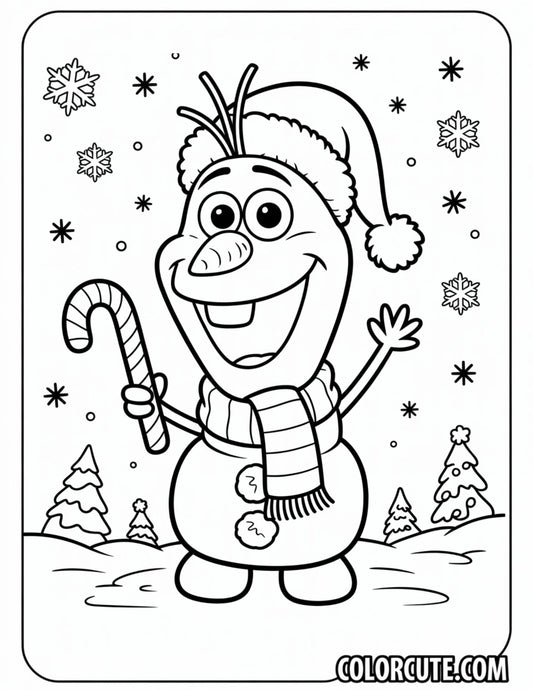 Christmas Olaf Coloring Pages | Free PDF Printables