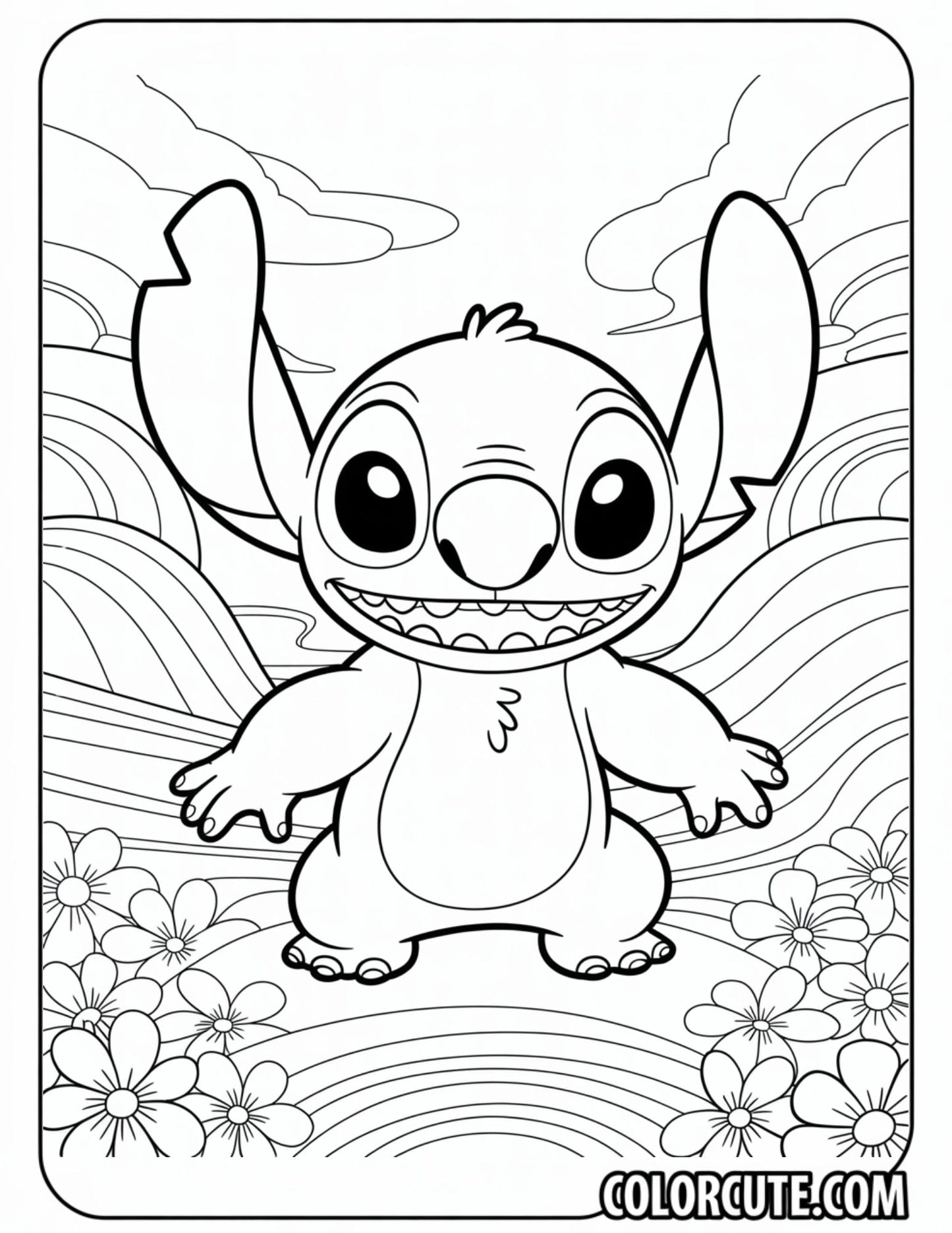 Detailed Stitch Coloring Pages | Free PDF Printables