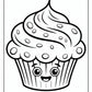 Fun Easy Cupcake Coloring Pages | Free PDF Printables