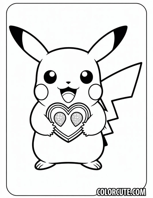 Fun Pokemon Valentine Coloring Pages | Free PDF Printables