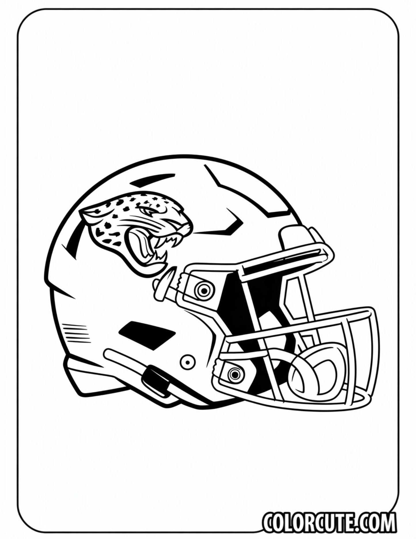 NFL Jaguars Coloring Pages | Free PDF Printables