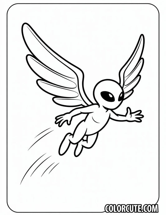 Jetray Alien Coloring Pages Free PDF Printables