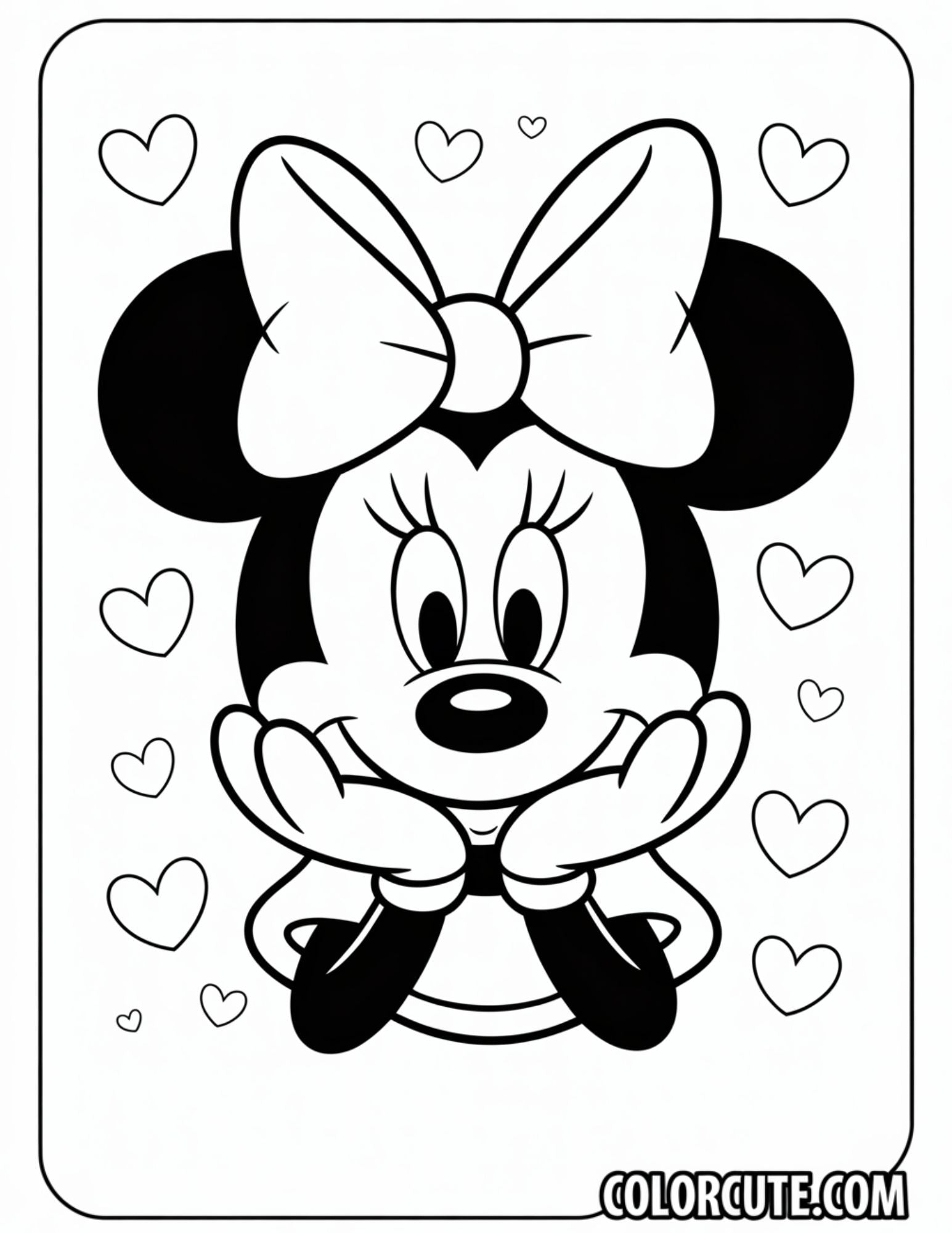 28+ Free Minnie Mouse Coloring Pages - Disney Character PDF Printables ...