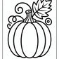 Fall Pumpkin Coloring Page | Free PDF Printables