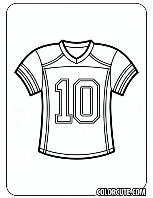 Football Shirt Coloring Pages | Free PDF Printables