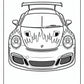 GT3 Porsche Coloring Pages | Free PDF Printables