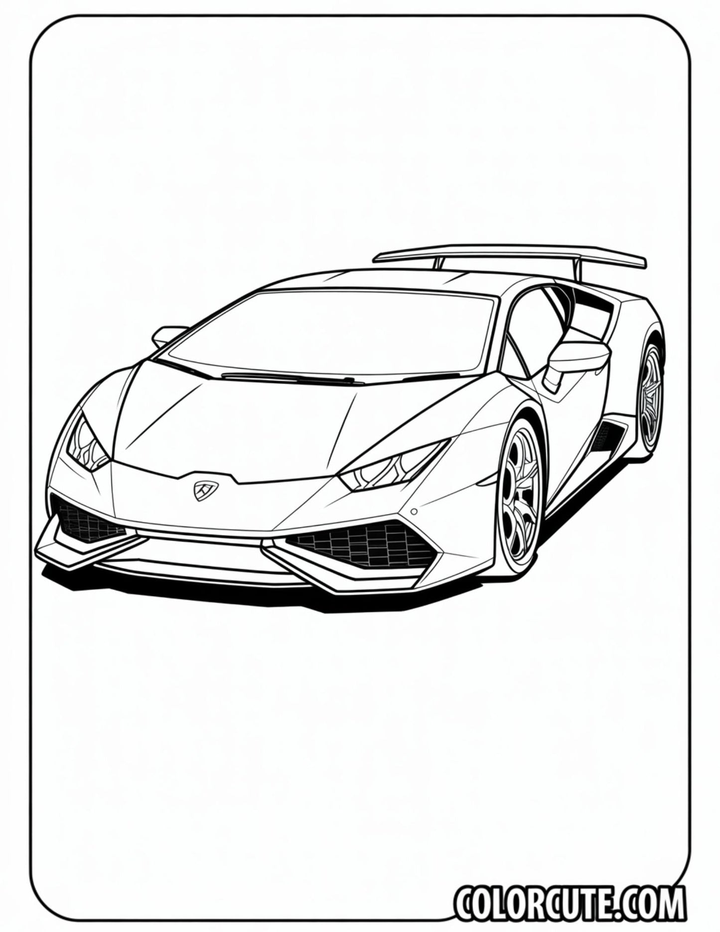 Gallardo Lamborghini Coloring Pages - Free PDF Printables