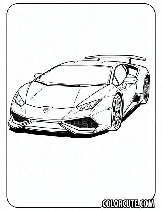 Gallardo Lamborghini Coloring Pages - Free PDF Printables