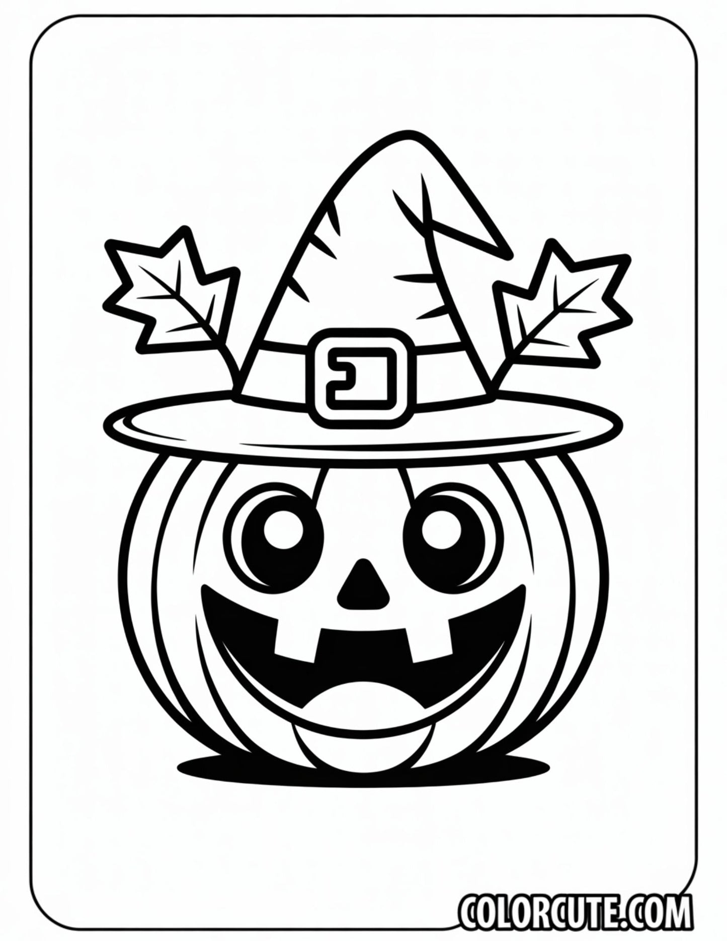 Halloween Bold and Easy Coloring Pages | Free PDF Printables