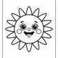 Little Sun Coloring Page | Free PDF Printables