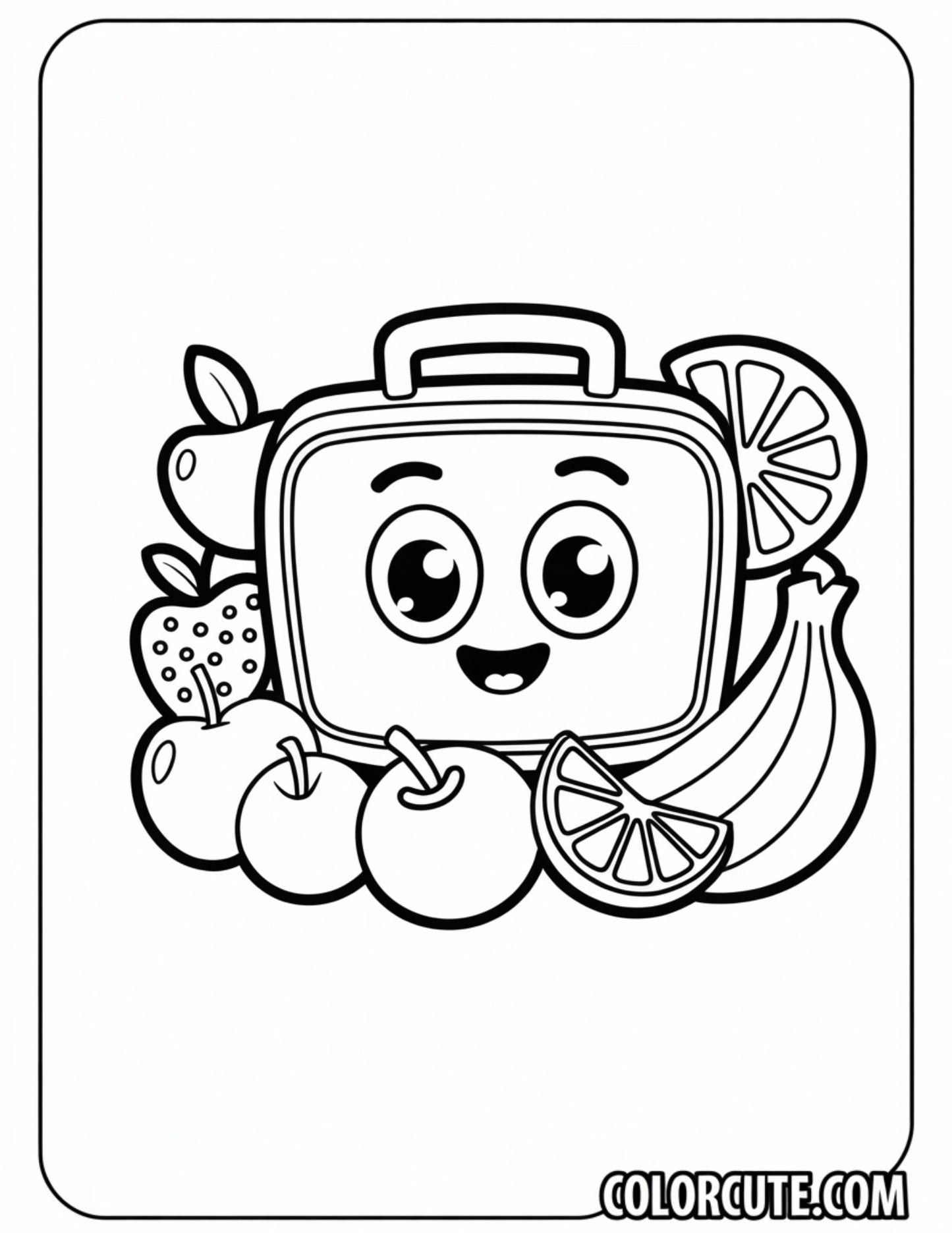 Lunch Box Back to School Coloring Pages | Free PDF Printables