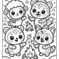 Picnic Cozy Friends Coloring Pages | Free PDF Printables