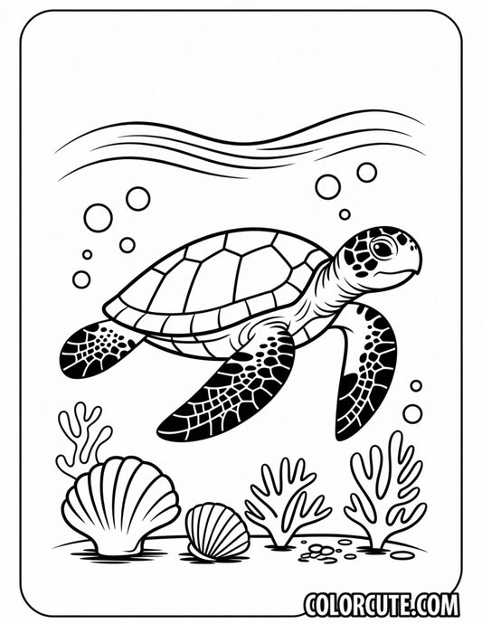 Sea Turtle Coloring Pages | Free PDF Printables