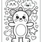 Wonderful Valentine Kawaii Coloring Pages | Free PDF Printables