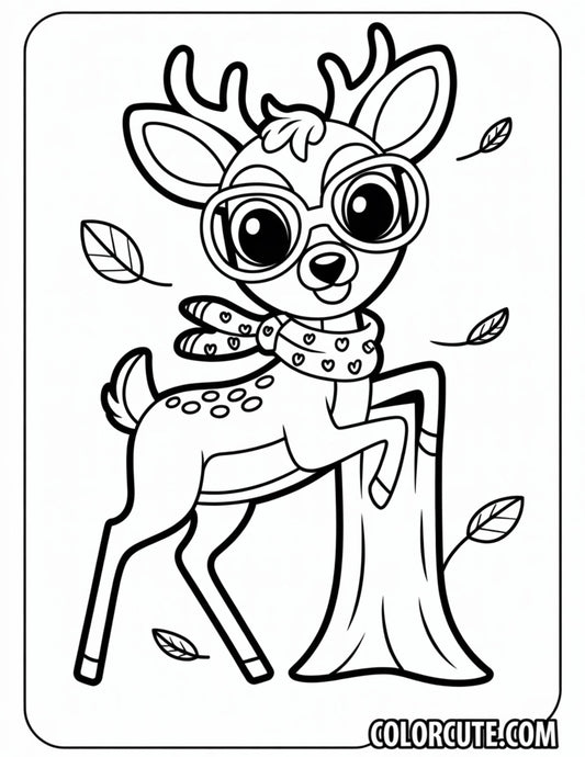 Cool Deer Coloring Pages - Free PDF Printables