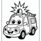 Firefighter Fire Truck Coloring Pages | Free PDF Printables