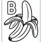 Kids Banana Coloring Pages | Free PDF Printables