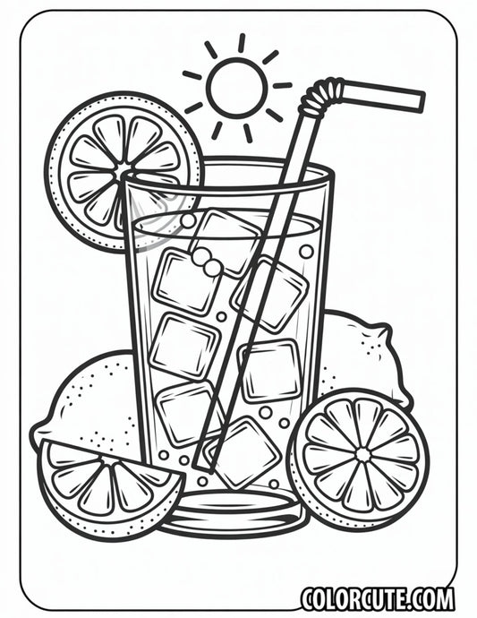 Lemonade Summer Coloring Pages | Free PDF Printables