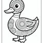 Mandala Duck Coloring Page | Free PDF Printables