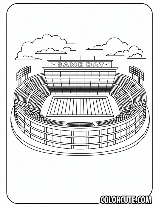 NFL Stadium Coloring Pages | Free PDF Printables