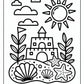 Beach Bold and Easy Coloring Pages | Free PDF Printables