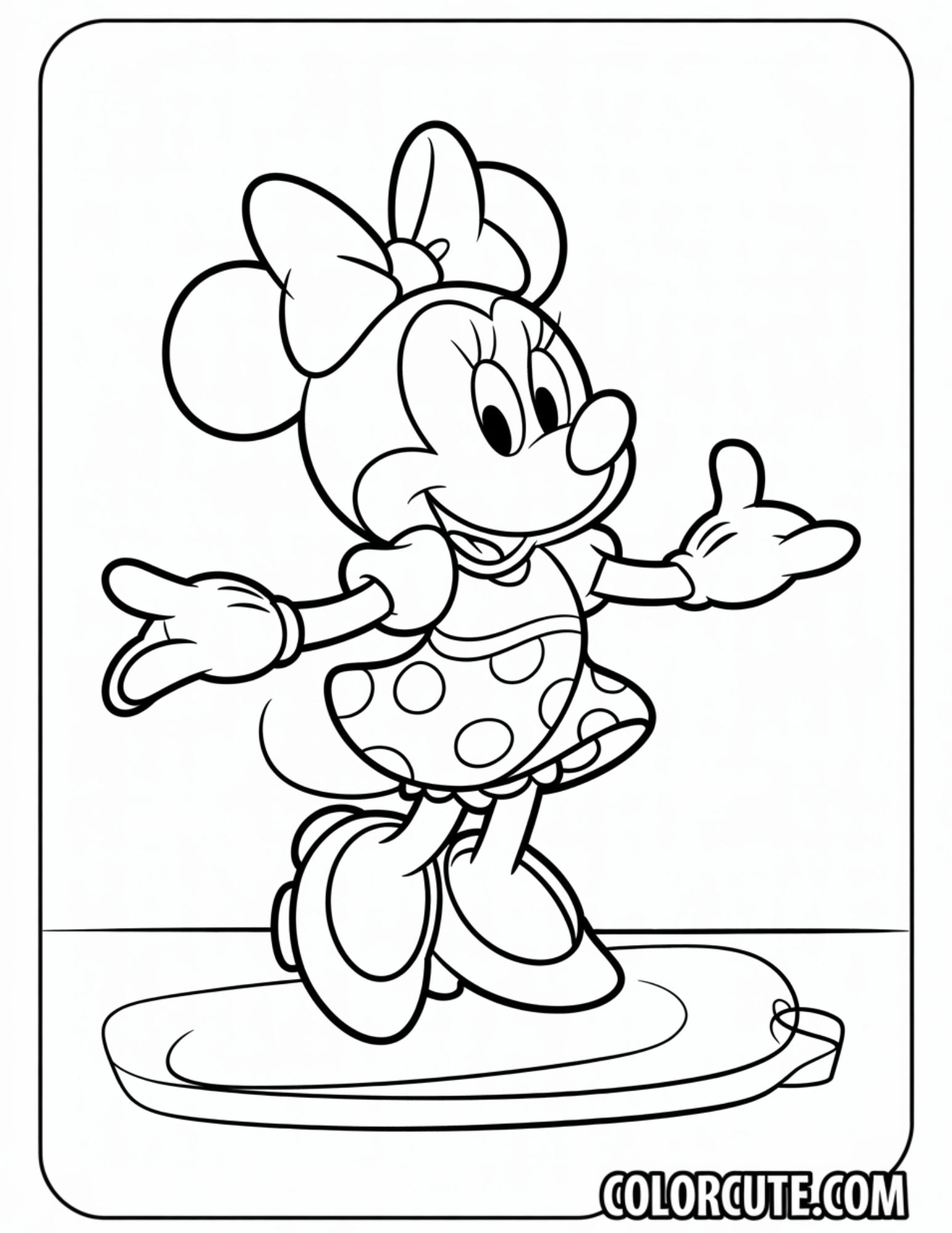 28+ Free Minnie Mouse Coloring Pages - Disney Character PDF Printables ...