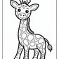 Giraffe Bold and Easy Coloring Pages | Free PDF Printables