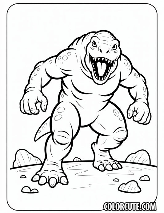 Humungousaur Alien Coloring Pages Free PDF Printables