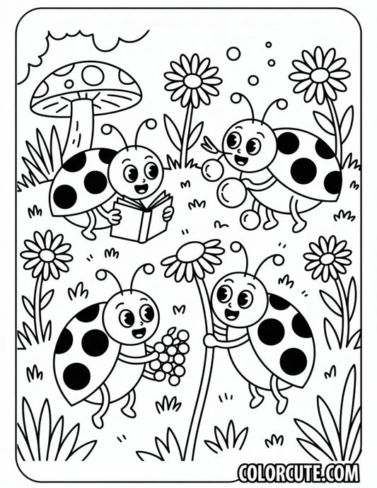 Kawaii Cozy Friends Coloring Pages | Free PDF Printables