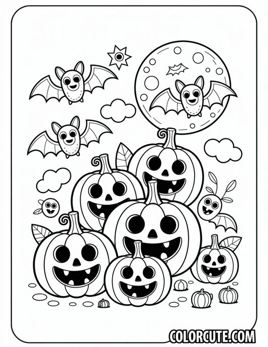 Kawaii Halloween Coloring Pages | Free PDF Printables