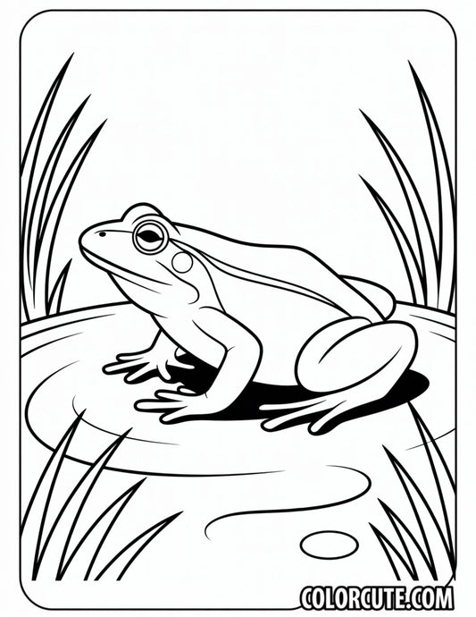 Realistic Frog Coloring Pages | Free PDF Printables