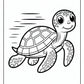 Slow Turtle Coloring Pages | Free PDF Printables