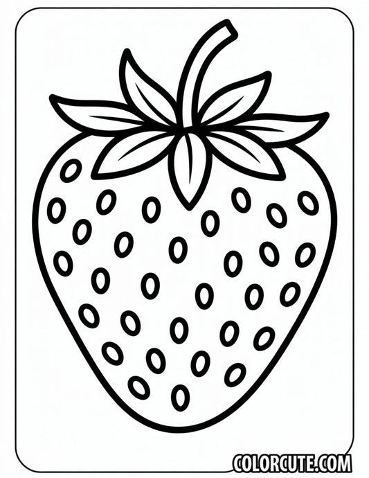Strawberry Coloring Pages – Free PDF Printables