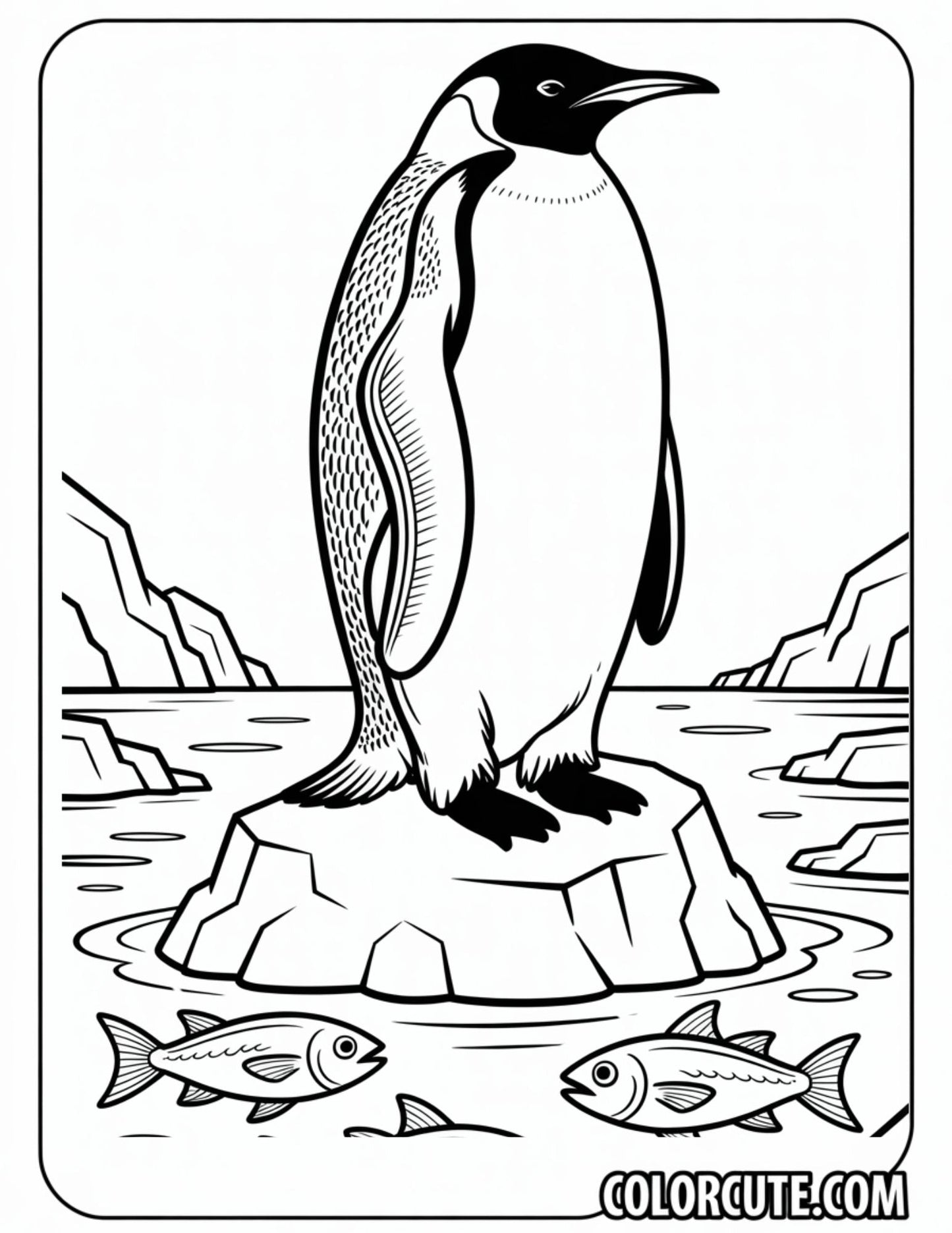 Adult Penguin Coloring Page | Free PDF Printables