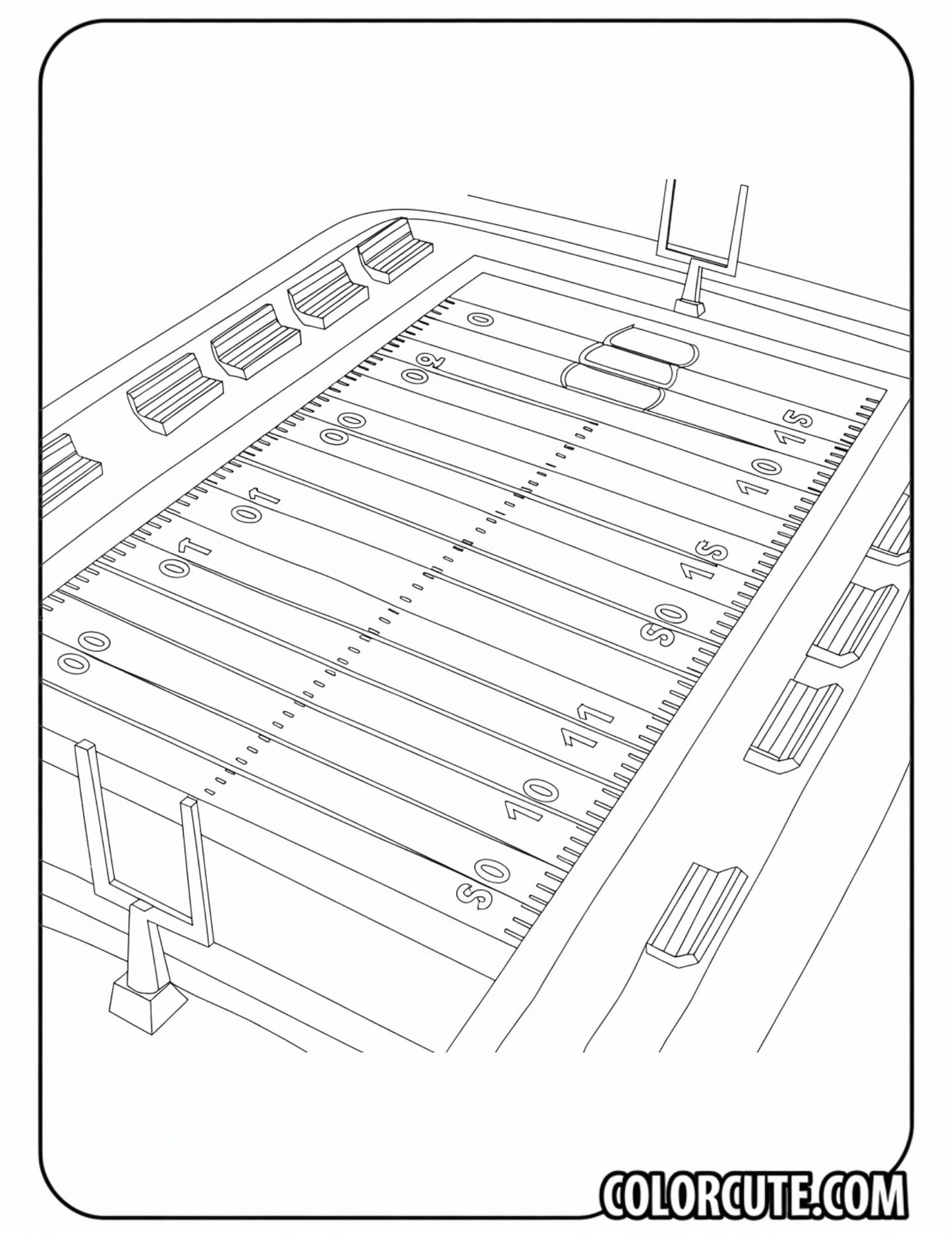 Football Field Coloring Pages | Free PDF Printables